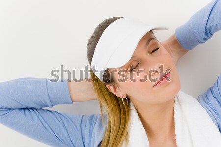 Sport - young woman in summer fitness outfit Stock photo © CandyboxPhoto