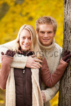 Outono amor casal feliz parque Foto stock © CandyboxPhoto