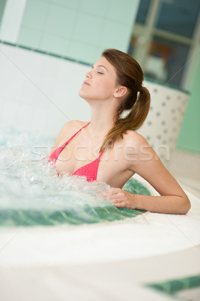 Swimming pool - beautiful woman in bikini Stock photo © CandyboxPhoto