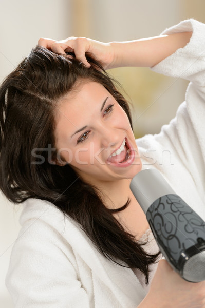 радостный девушки пения удар женщину рук Сток-фото © CandyboxPhoto