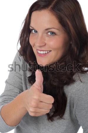 Portrat of beautiful happy woman Stock photo © CandyboxPhoto