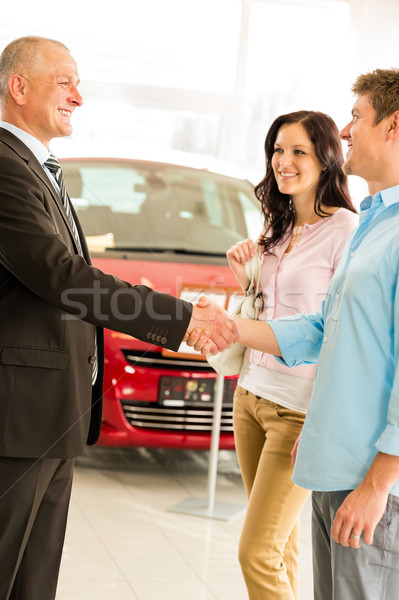 Stockfoto: Paar · deal · auto · agent