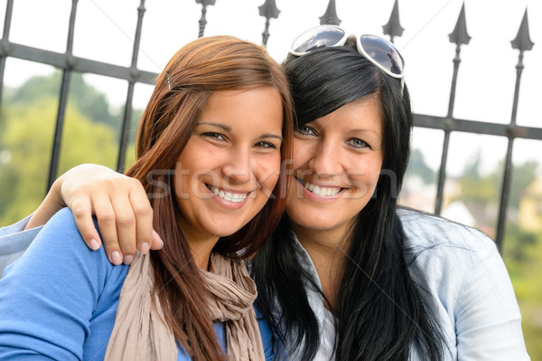 Mother and daughter smiling relaxing and bonding Stock photo © CandyboxPhoto