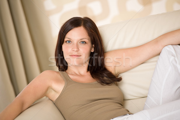 Entspannen Lounge Sofa home jungen Stock foto © CandyboxPhoto