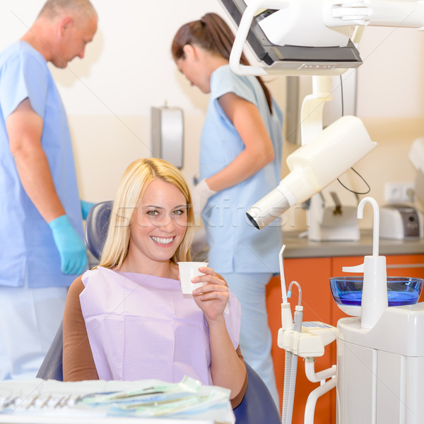 Smiling patient at dentist surgery  Stock photo © CandyboxPhoto