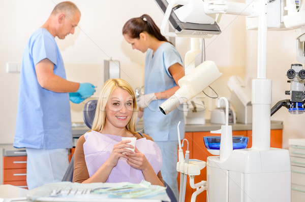 Smiling patient at dentist surgery  Stock photo © CandyboxPhoto