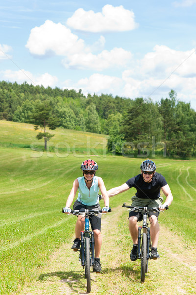 спорт Горный велосипед человека Солнечный Сток-фото © CandyboxPhoto