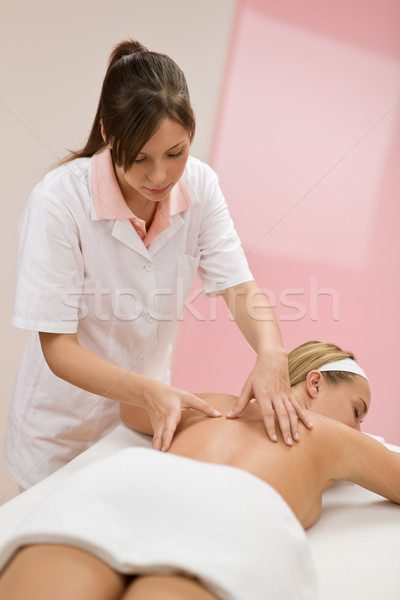 Body care - woman back massage  Stock photo © CandyboxPhoto