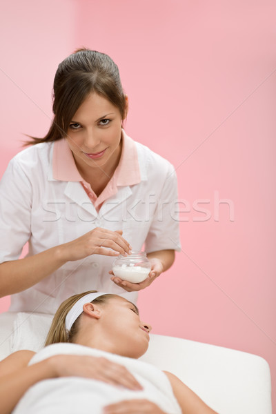Body care - woman cosmetics treatment Stock photo © CandyboxPhoto