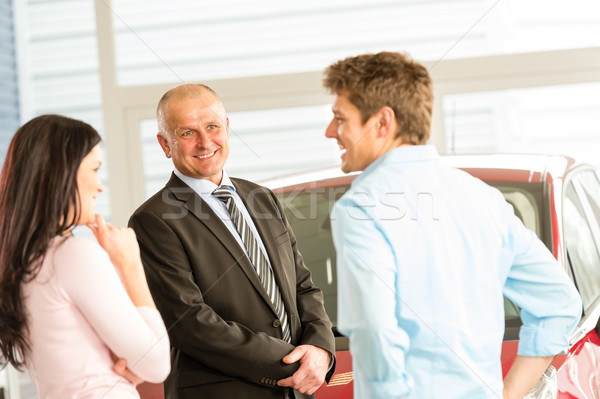 Customers talking with car agent Stock photo © CandyboxPhoto