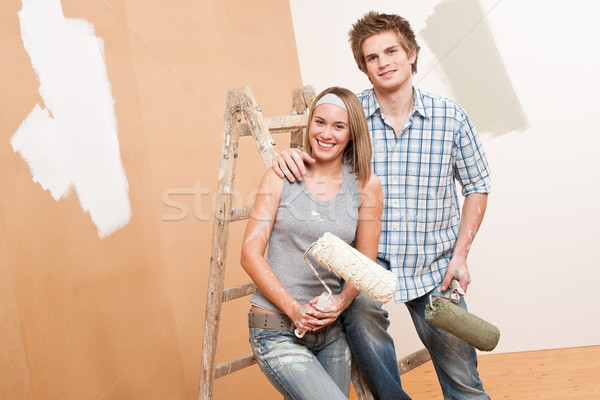 Amélioration de l'habitat peinture mur peinture maison [[stock_photo]] © CandyboxPhoto