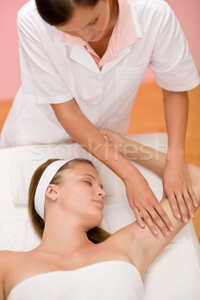 Test törődés nő kéz masszázs nap Stock fotó © CandyboxPhoto