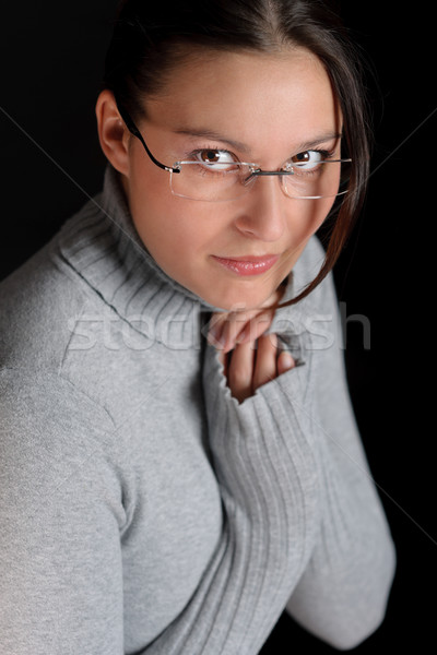 Estilista óculos bem sucedido arquiteto mulher retrato Foto stock © CandyboxPhoto