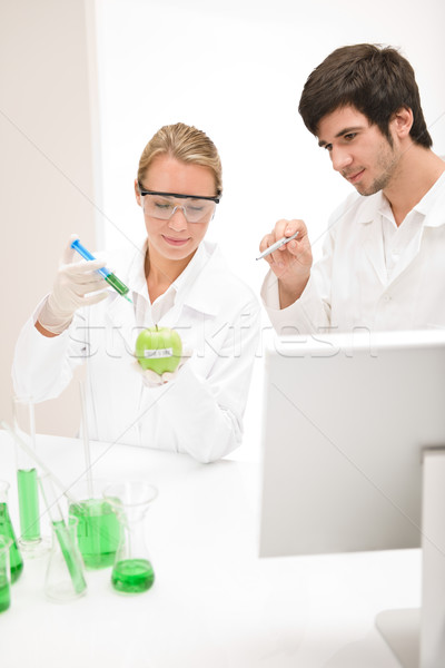 Foto stock: Genético · ingeniería · científicos · laboratorio · pruebas