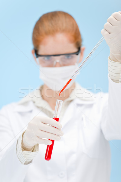流感 病毒 接種疫苗 研究 女子 科學家 商業照片 © CandyboxPhoto