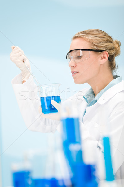Flu virus experiment -  scientist in laboratory  Stock photo © CandyboxPhoto