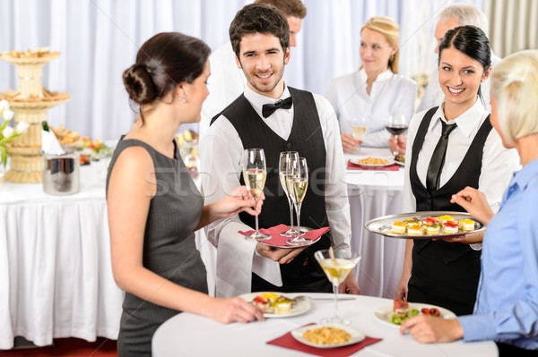 Catering service at company event offer food Stock photo © CandyboxPhoto