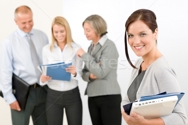 Foto stock: Mujer · de · negocios · bastante · colegas · equipo · de · negocios · mujer · atractiva