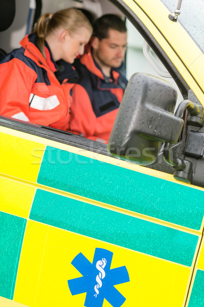 Urgence ambulance voiture séance travaux [[stock_photo]] © CandyboxPhoto