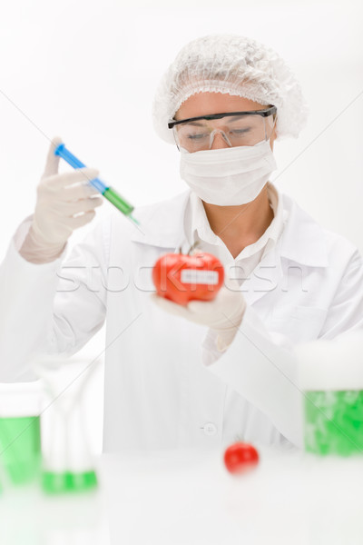 Genetic inginerie om de ştiinţă laborator Imagine de stoc © CandyboxPhoto