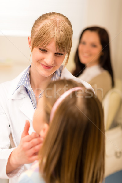 Pediatrician examine child throat cold prevention Stock photo © CandyboxPhoto