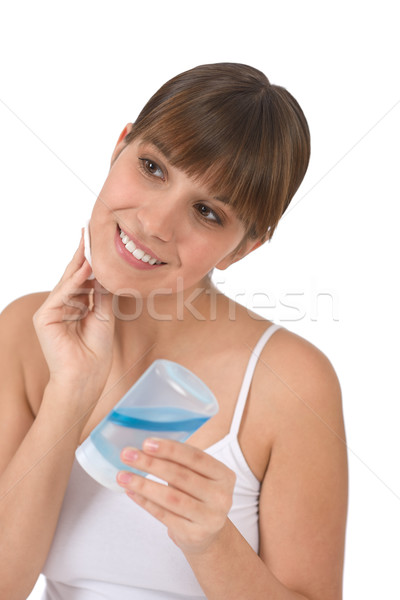 Body care - Female teenager cleaning face  Stock photo © CandyboxPhoto
