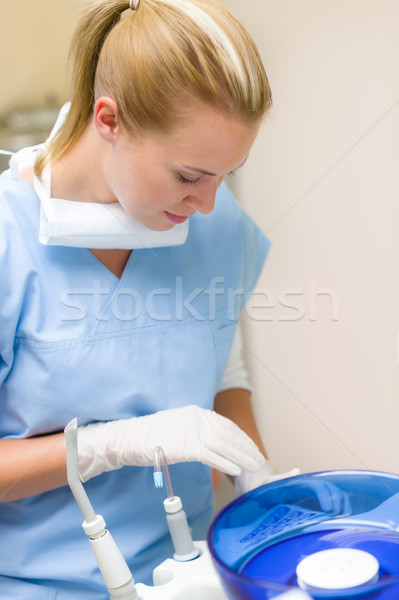 Dental enfermeira profissional equipamento mulher médico Foto stock © CandyboxPhoto