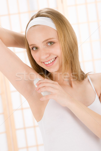 Szépség test törődés tinédzser nő dezodor Stock fotó © CandyboxPhoto