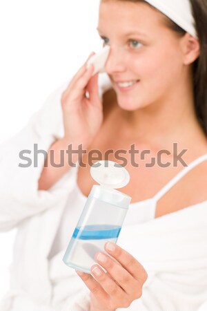 Akne Gesichtspflege Teenager Frau sauber Haut Stock foto © CandyboxPhoto
