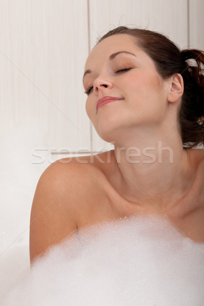 ボディ ケア 美しい 若い女性 バスタブ 泡 ストックフォト © CandyboxPhoto