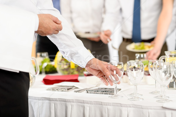 Business catering glasses for company celebration Stock photo © CandyboxPhoto