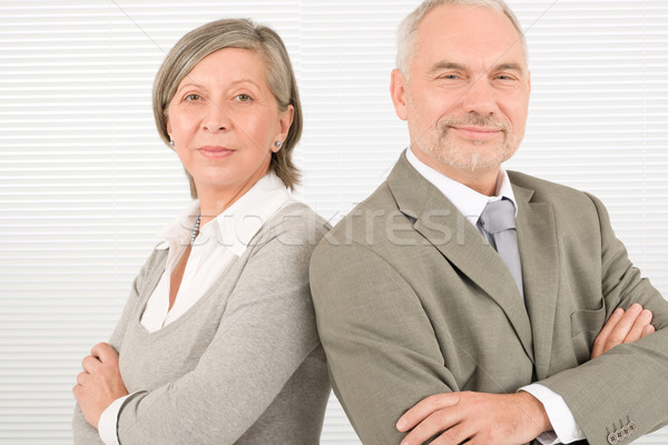 Senior businesspeople serious cross arms portrait Stock photo © CandyboxPhoto