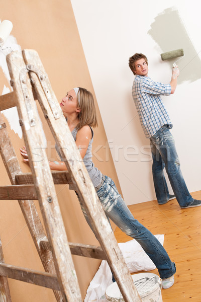 Amélioration de l'habitat peinture mur peinture maison [[stock_photo]] © CandyboxPhoto