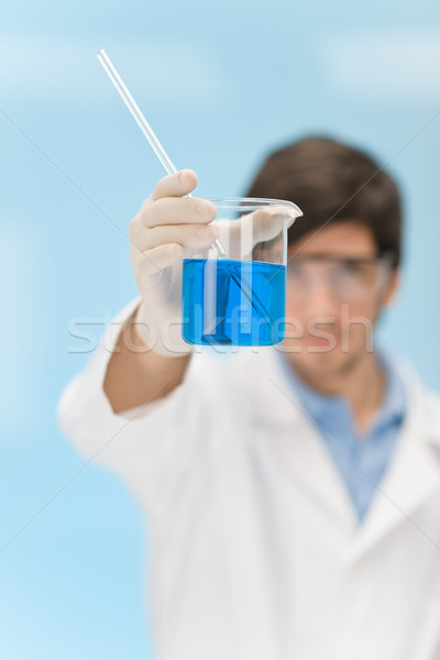 Chemistry experiment -  scientist in laboratory Stock photo © CandyboxPhoto