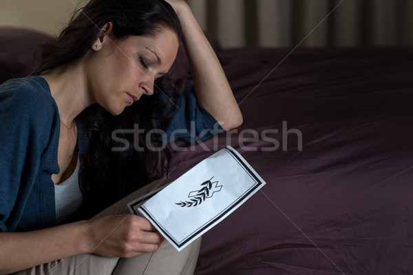 悲しい 白人 女性 死 手 ストックフォト © CandyboxPhoto