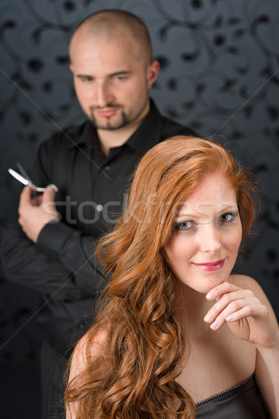 [[stock_photo]]: Professionnels · salon · de · coiffure · mode · modèle · luxe · salon