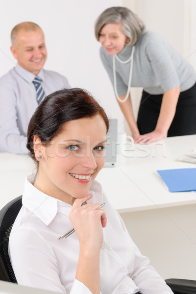 Professionnels femme d'affaires séduisant bureau séance [[stock_photo]] © CandyboxPhoto