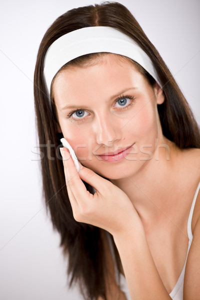 Gesichtspflege Frau Make-up Baumwolle Schönheit Haut Stock foto © CandyboxPhoto