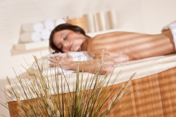 Stock photo: Spa - Young woman at wellness massage treatment