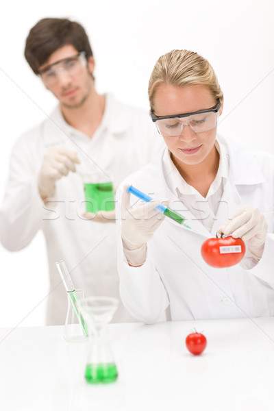 Genetic engineering - scientist in laboratory Stock photo © CandyboxPhoto