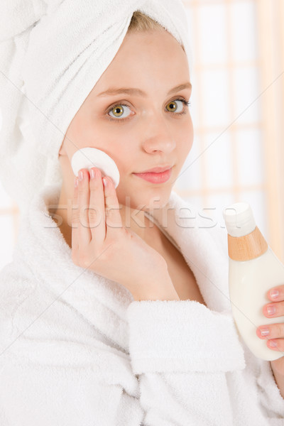Acné adolescente mujer limpio piel Foto stock © CandyboxPhoto