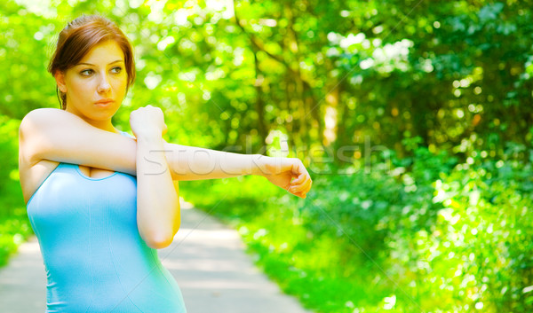 Young Woman Outdoor Workout Stock photo © cardmaverick2