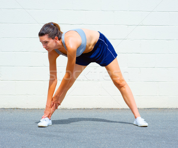 Urban Mature Woman Exercising Stock photo © cardmaverick2