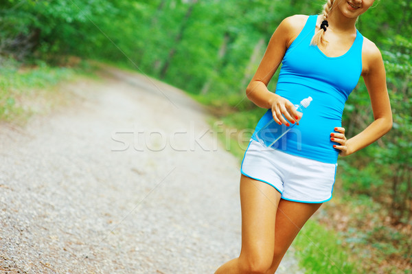 道路 ランナー 女性 行使 写真 ストックフォト © cardmaverick2
