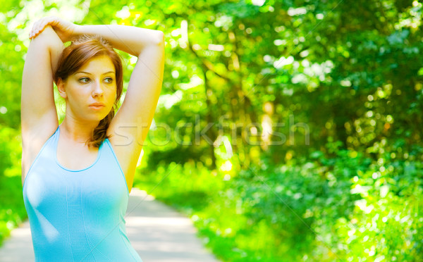 Young Woman Outdoor Workout Stock photo © cardmaverick2