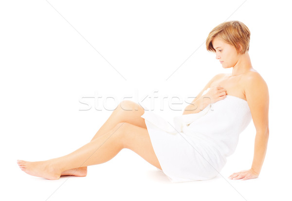 Spa Woman Laying Down Stock photo © cardmaverick2