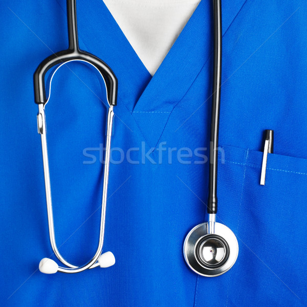 синий оборудование человека врач Сток-фото © cardmaverick2