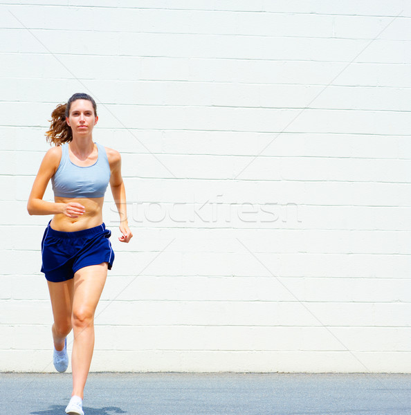 Urban Mature Woman Exercising Stock photo © cardmaverick2