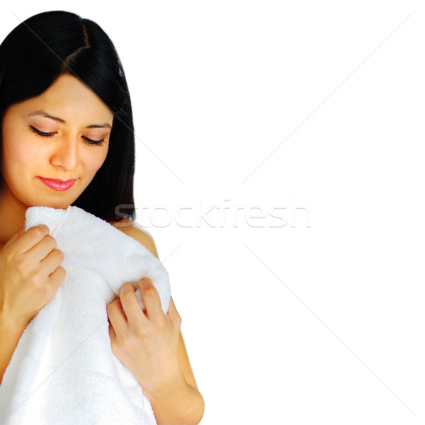 Bella spa donna bianco ragazza mani Foto d'archivio © cardmaverick2