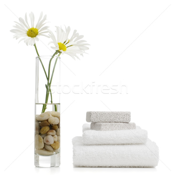 Spa pantalla brillante blanco casa relajarse Foto stock © cardmaverick2